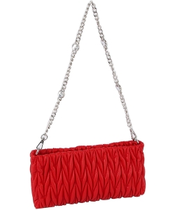 Chevron Quilted Crossbody Bag LHU494-Z RED
